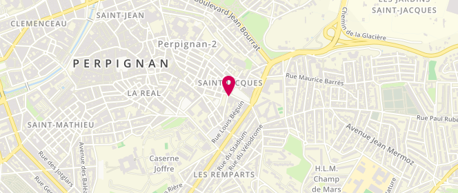 Plan de Boucherie El Maghreb, 1 Rue des Remparts Saint-Jacques, 66000 Perpignan