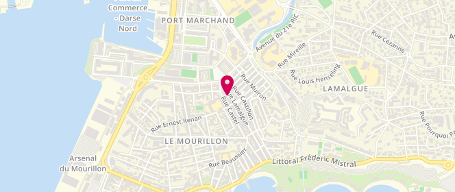 Plan de Boucherie Charcuterie Lyonnaise, 11 Rue Lamalgue, 83000 Toulon