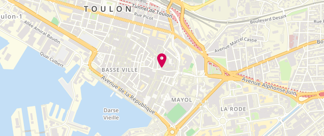 Plan de Ilyes Viande, 8 Rue Vincent Courdouan, 83000 Toulon