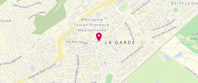 Plan de Chez Patrick et Sandrine, 83 avenue Gabriel Péri, 83130 La Garde