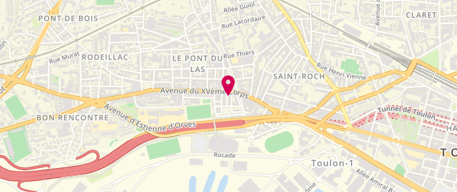 Plan de La Boucherie de la Ferme, 203 avenue du 15e Corps, 83200 Toulon