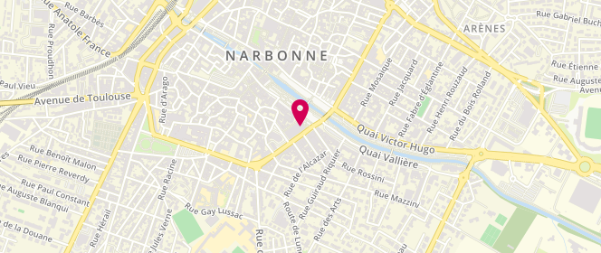 Plan de Quai des Plumes, Boulevard Dr Ferroul, 11100 Narbonne