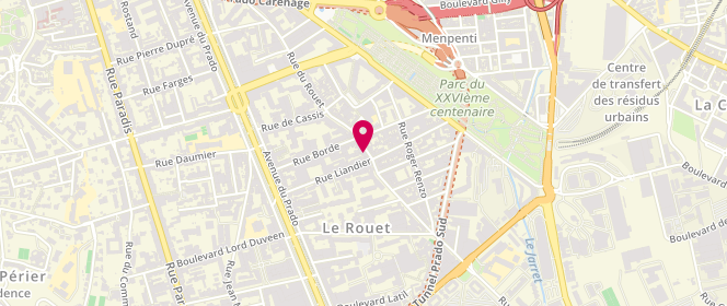 Plan de La Charolaise, 144 Rue du Rouet, 13006 Marseille