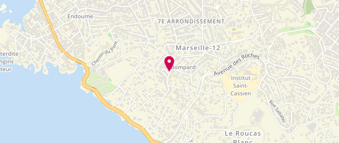 Plan de SBRANA Jean Marc Albert, 148 Boulevard Bompard, 13007 Marseille