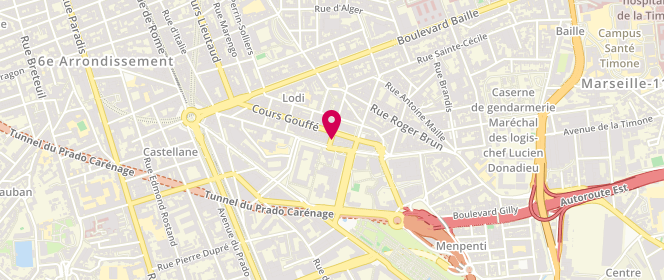 Plan de Boucherie Capel / My Boucherie, 4 Rue d'Iéna, 13006 Marseille