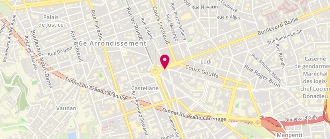 Plan de Boucherie le Charolais, 2 avenue de Toulon, 13006 Marseille