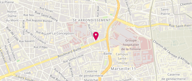 Plan de Boucherie Baille, 171 Boulevard Baille, 13005 Marseille