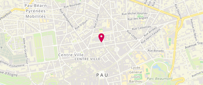 Plan de Les Viandes du Haut Béarn, 3 Rue de la République, 64000 Pau