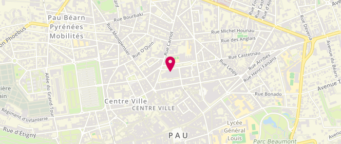 Plan de LAUGA Pierre, 46 Rue de la République, 64000 Pau