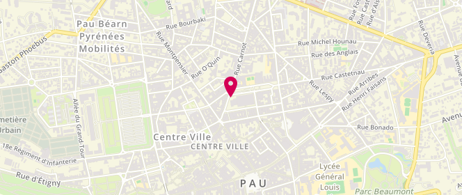 Plan de Ô Petit Bigourdan, Halles De
8 Rue Carnot, 64000 Pau