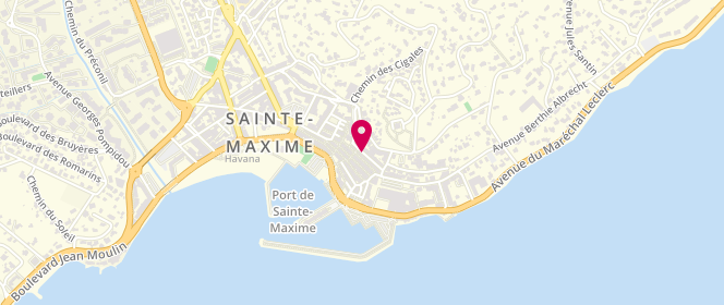Plan de Pressing Blanchisserie du Marche, 14 Rue Fernand Bessy, 83120 Sainte-Maxime
