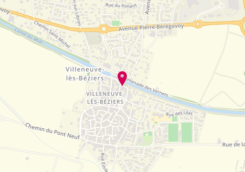 Plan de Les Canailles du Midi, 24 Boulevard Pasteur, 34420 Villeneuve-lès-Béziers