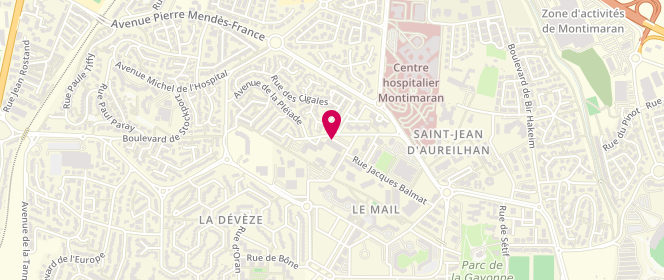 Plan de Chez Tounsi, 2 Rue Jacques Balmat, 34500 Béziers