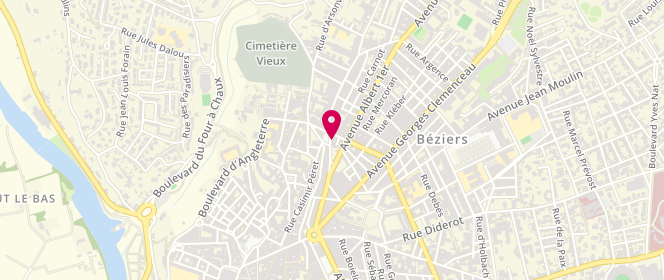 Plan de Boucherie Traiteur Reverdel, 4 Boulevard de Strasbourg, 34500 Béziers