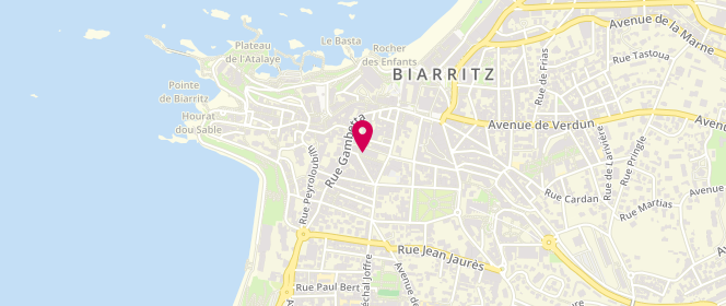 Plan de Boucherie Charcuterie Ferreira, Rue des Halles, 64200 Biarritz