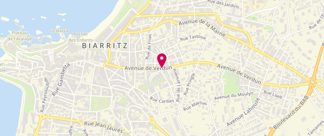 Plan de Chez Yves, 40 Avenue Verdun, 64200 Biarritz