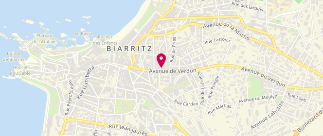 Plan de L'Ami Txulette, 23 avenue de Verdun, 64200 Biarritz