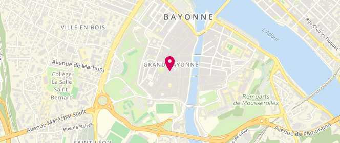 Plan de Boutique Pierre Oteiza Bayonne, 70 Rue d'Espagne, 64100 Bayonne