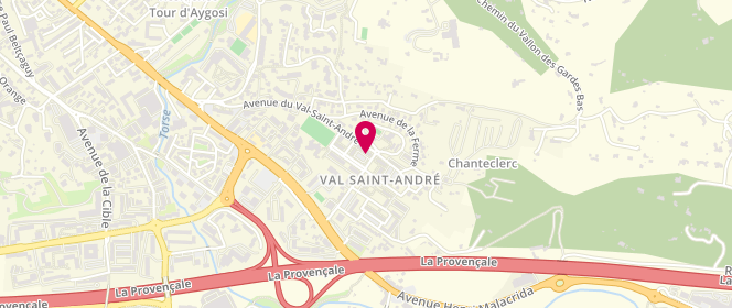 Plan de Boucherie du Val Saint Andre, 5 avenue du Val Saint-André Bâtiment le Luberon, 13100 Aix-en-Provence
