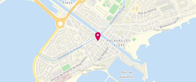 Plan de AUJOULAT Christophe, 14 Rue Maguelonne, 34250 Palavas-les-Flots