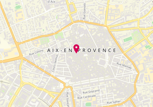 Plan de La Boucherie Moderne, 9 Rue des Cordeliers, 13100 Aix-en-Provence