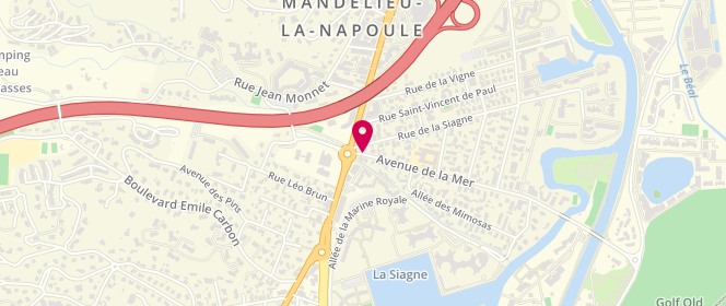Plan de Boucherie de la Cote Mandelieu, 45 Avenue de la Mer, 06210 Mandelieu-la-Napoule