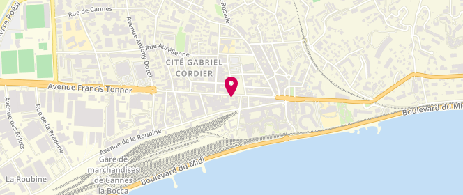 Plan de Boucherie de provence, 83 avenue Francis Tonner, 06400 Cannes