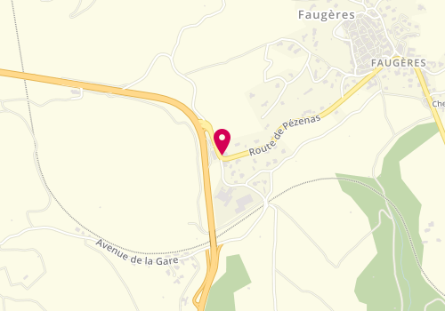 Plan de L'Empreinte Bio, 104 Route de Pézenas, 34600 Faugères