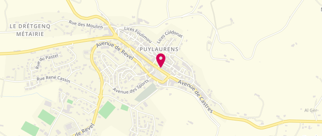 Plan de La Ferme du Lauragais Puylaurens, 1 Bis avenue de Castres, 81700 Puylaurens