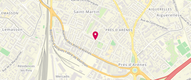 Plan de Boucherie du Bonheur, 3 Rue Catalpas, 34070 Montpellier