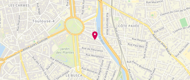 Plan de Chez Domi, 33 Bis Allée des Soupirs, 31000 Toulouse