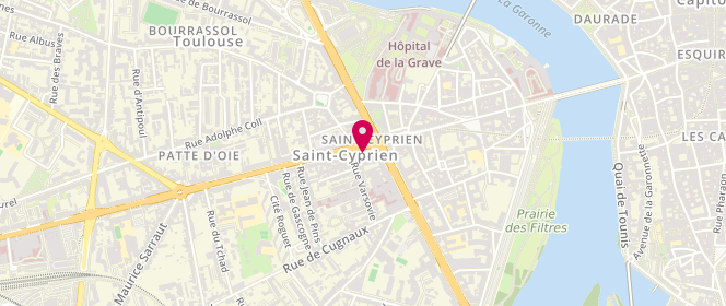 Plan de Boucherie Chez Gilles, place Roguet, 31300 Toulouse