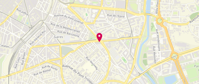 Plan de IRAINAT Abdelrhani, 86 Boulevard de Strasbourg, 34000 Montpellier