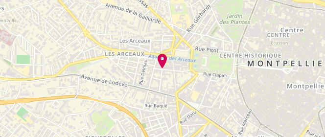 Plan de Arceaux boucherie, 12 Rue Marioge, 34000 Montpellier