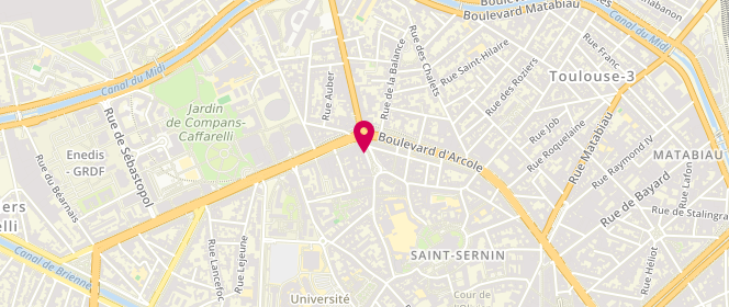 Plan de Boucherie El Rahma, 6 place Arnaud Bernard, 31000 Toulouse