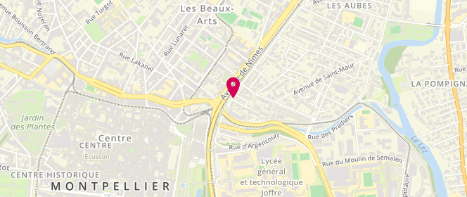 Plan de Aux Produits de l'Aveyron, 34 Avenue de Saint Maur, 34000 Montpellier