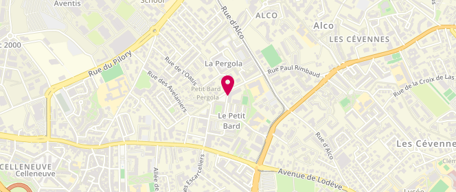 Plan de El Fassi Boucherie, 14 Rue Soldanelles, 34080 Montpellier