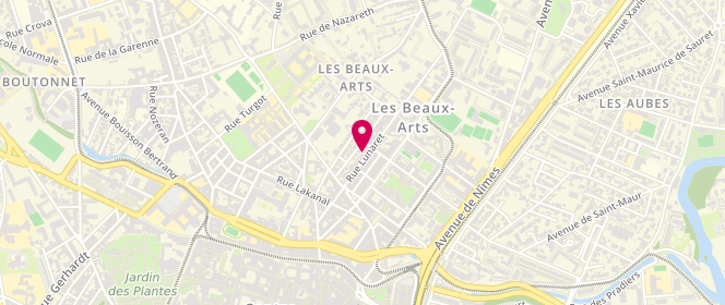Plan de Boucherie Casher Eretz, 41 Rue Lunaret, 34000 Montpellier