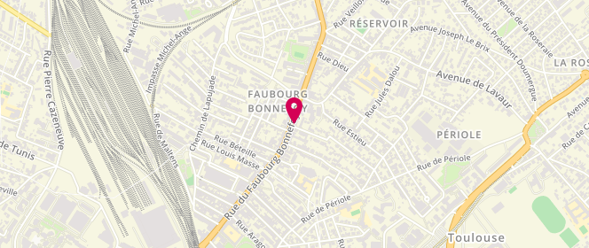 Plan de Bonnefoy Market Al Baraka, 70 Rue du Faubourg Bonnefoy, 31500 Toulouse