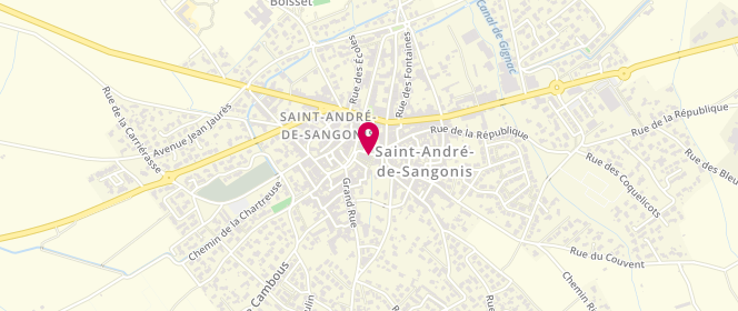 Plan de Boucherie Charcuterie Chez Christian, 4 Cr Ravanières, 34725 Saint-André-de-Sangonis