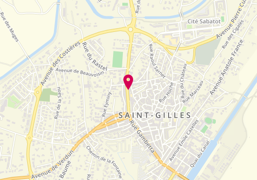 Plan de BOUCHERIE SAINT-GILLOISE (Saint-Gilles 30800), 8 avenue Marcellin Berthelot, 30800 Saint-Gilles