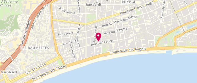 Plan de Boucherie de France, 54 Rue de France, 06000 Nice