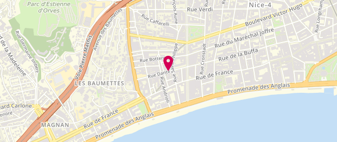 Plan de Boucherie Dante, 8 Rue Dante, 06000 Nice