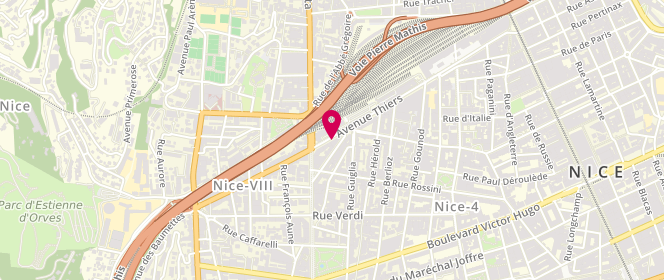Plan de Boucherie de la Gare, 45 avenue Thiers, 06000 Nice
