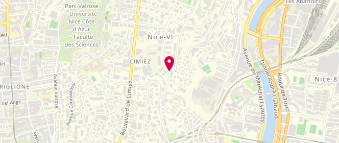 Plan de Grandes Boucheries du Progres, 118 Avenue Arènes de Cimiez, 06000 Nice
