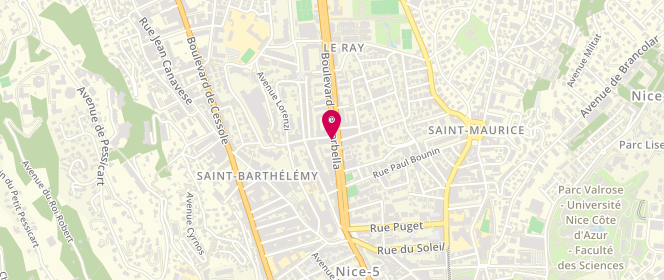 Plan de Les Boucheries de Pierre, 23 Boulevard Gorbella, 06000 Nice