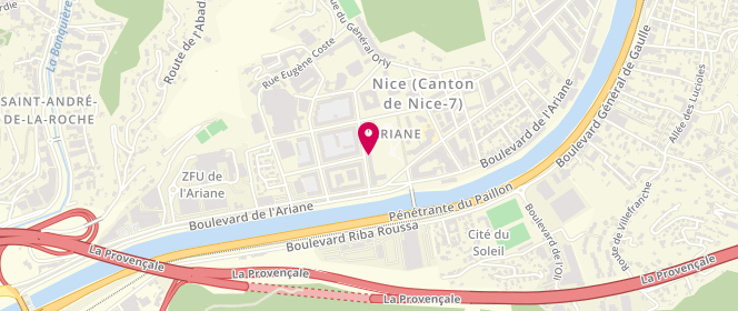 Plan de Sodi Viandes, 32 Rue Anatole de Monzie, 06300 Nice