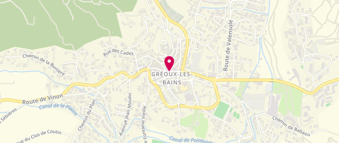 Plan de Boucherie Platel Fabrice, 48 Rue Grande, 04800 Gréoux-les-Bains