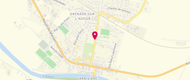 Plan de Au Bon Boucher, Rue d'Hesingue, 40270 Grenade-sur-l'Adour