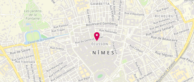 Plan de Boucherie de Nimes, 5 Halles, 30000 Nîmes